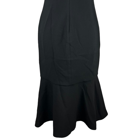 LIKELY PRINA RUCHED FLOUNCE SLEEVELESS MIDI DRESS IN BLACK NWT WOMEN'S SIZE 6 - Picture 11 of 16